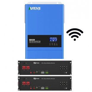 6.2 кВт+7.2 кВт Комплект резервного живлення Інвертор Anenji WiFi з низьким рівнем шуму + 2 Акумулятори Dyness B3 17837-01 фото