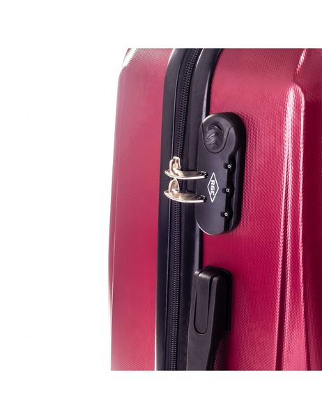 Дорожня валіза з ABS+ пластику Rgl 663 Велика, Рожева 663 фото
