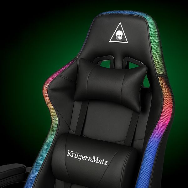 Крісло геймерське ProGame GX-150 RGB підсвітка підставка для ніг 16938 фото