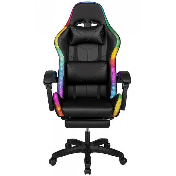 Крісло геймерське ProGame GX-150 RGB підсвітка підставка для ніг 16938 фото