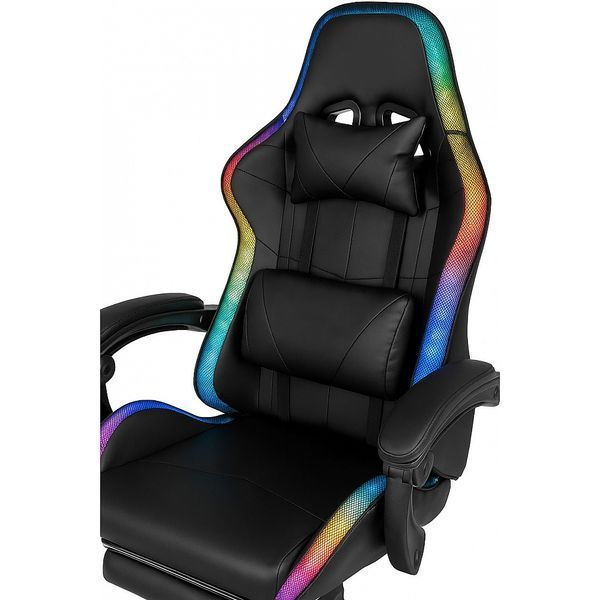 Крісло геймерське ProGame GX-150 RGB підсвітка підставка для ніг 16938 фото