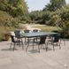 Комплект садових меблів Kontrast Garden-8 Black 150&times;90 см Garden-8 FI150 Black фото 1