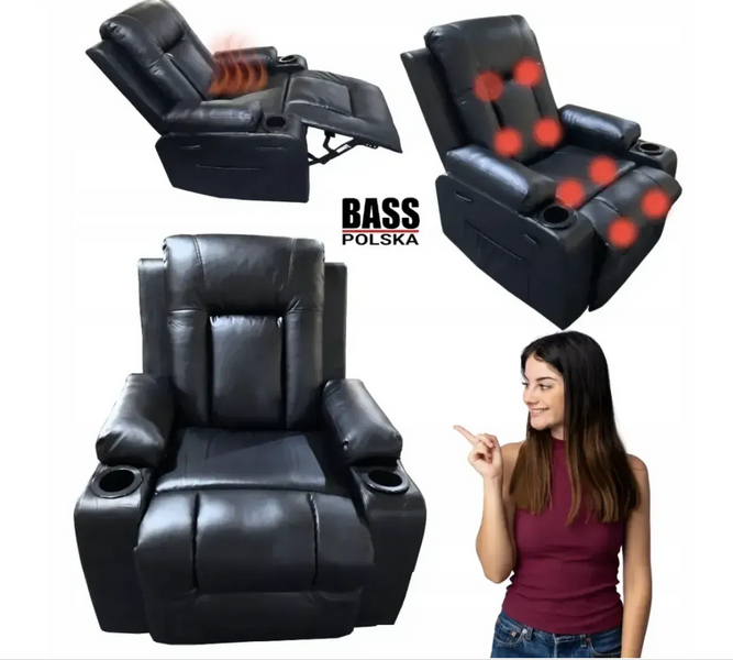 Масажне крісло-качалка Bass Polska BH 30040 Relax 5 програм масажу BH 30040 фото