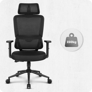 Офісне крісло Cabro C506 Black, тканина 5907196010408 фото
