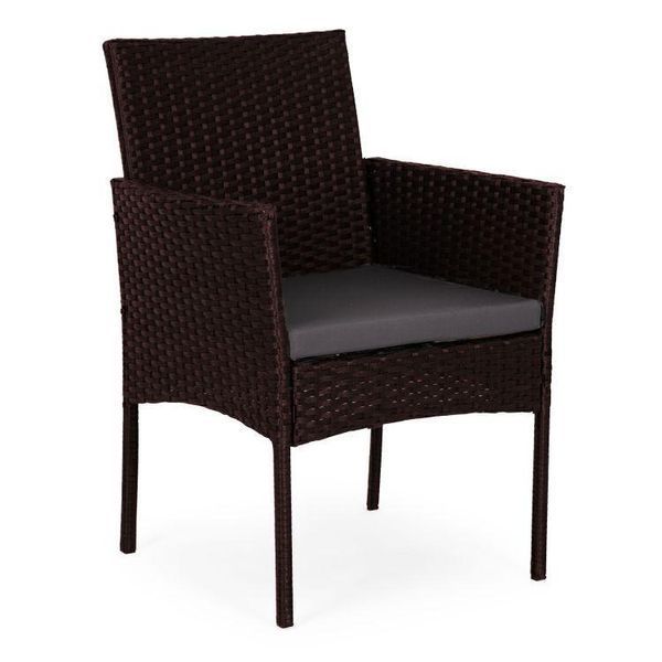 Набір садових меблів GardenLine Reno Brown скло 5 мм ESO-F574-2-4 фото