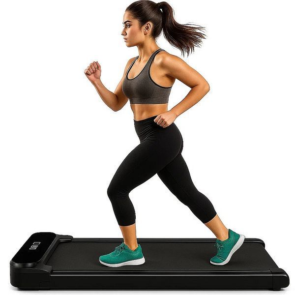 Уцінка! Бігова доріжка до 120 кг, 1100 Вт, 6 км/год тиха, компактна Treadmill XM-U1 для дому, квартири чи офісу 17393-01 фото