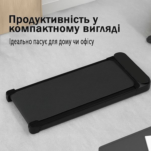 Уцінка! Бігова доріжка до 120 кг, 1100 Вт, 6 км/год тиха, компактна Treadmill XM-U1 для дому, квартири чи офісу 17393-01 фото