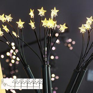 Садовые светильники со звездами 6 шт. LED, таймер 6 часов, теплый белый 16959 фото