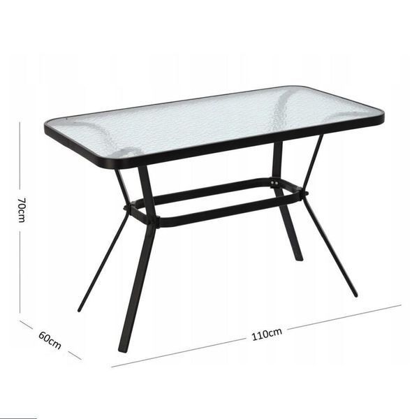 Комплект садових меблів GardenLine Fenix-4 110&times;60&times;70 загартоване скло GardenLine Fenix-4 фото