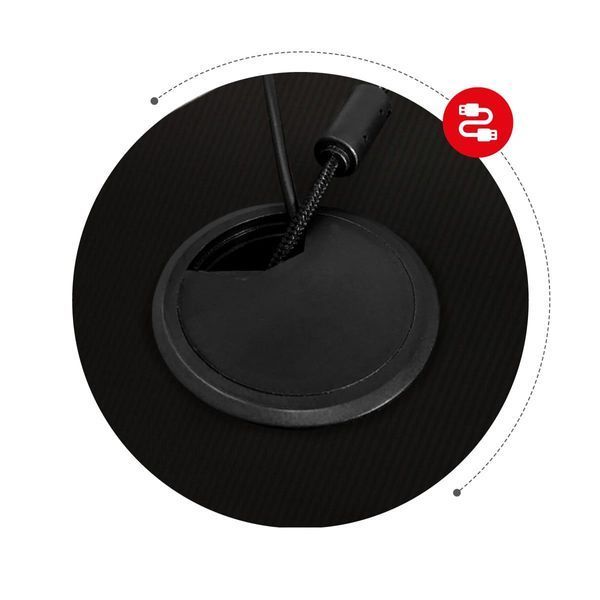 Комп'ютерний стіл HUzaro HEro 2.5 BLack 120&times;60 карбон HERO 2.5 BLACK фото