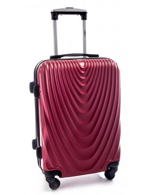 Дорожня валіза з ABS+ пластику Rgl 663 Мала, Бордовий 663 фото