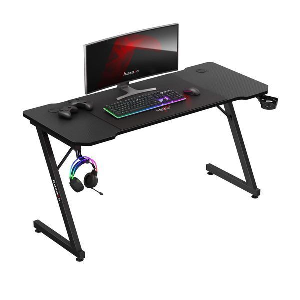 Комп'ютерний стіл Huzaro Hero 3.3 Black 140&times;60 карбонове покриття Hero 3.3 Black фото