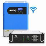 Комплект інвертор Anenji 6,2 кВт з акумулятором LVTOPSUN 51,2В 100А&middot;год 17323 фото