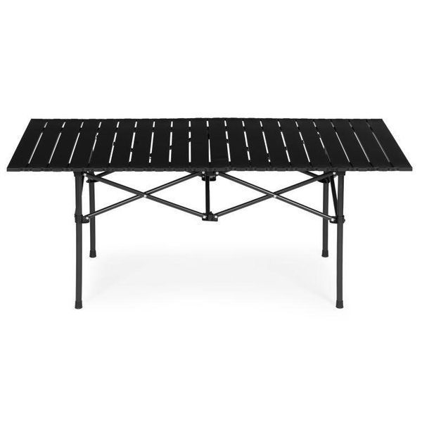 Складаний столик MultiGarden Kemp 120х55 см чорний матовий 5905817010530 фото